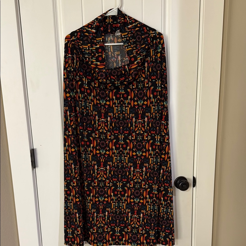 Lularoe long Multicolor Patterned Women's skirt